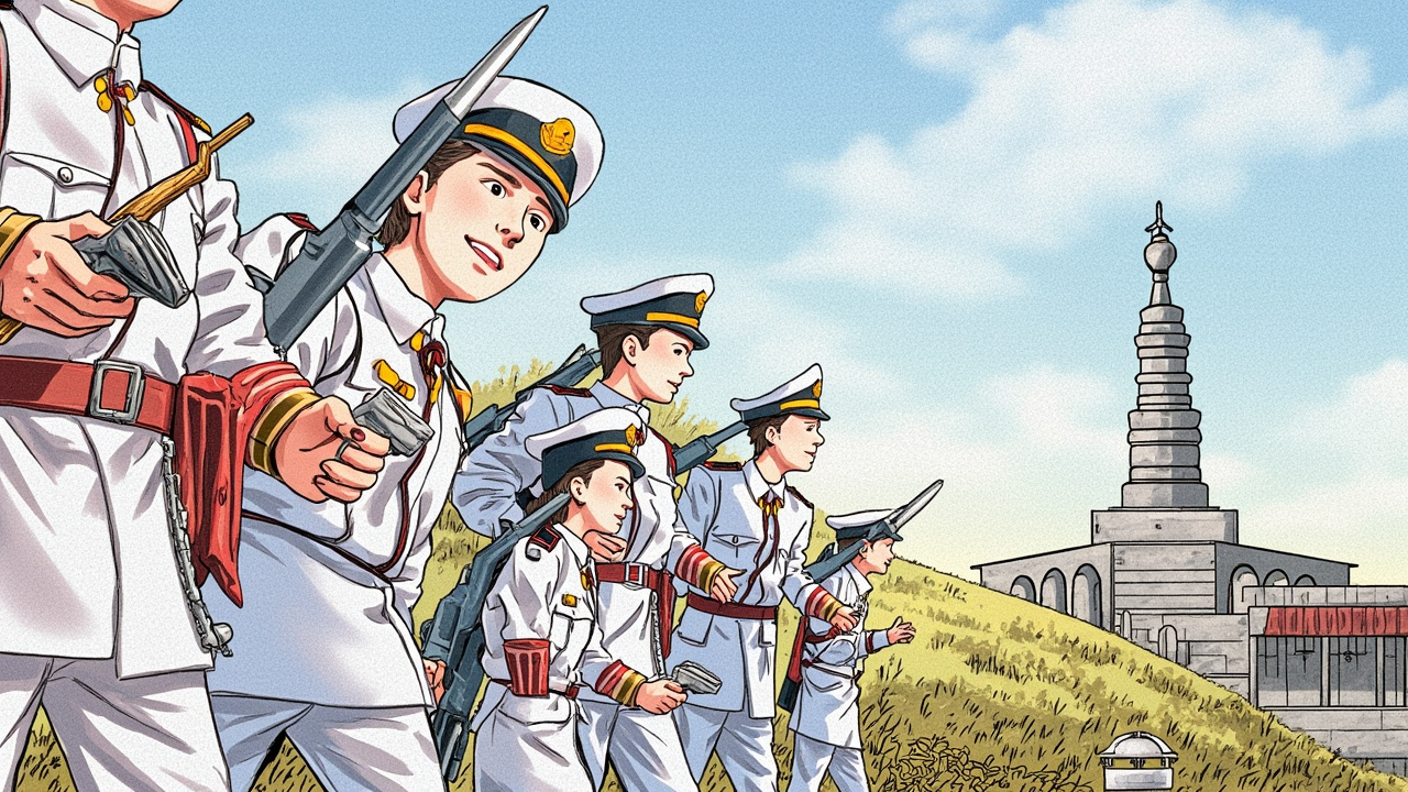 日本政府递交拆除纪念碑请求的现场照片
